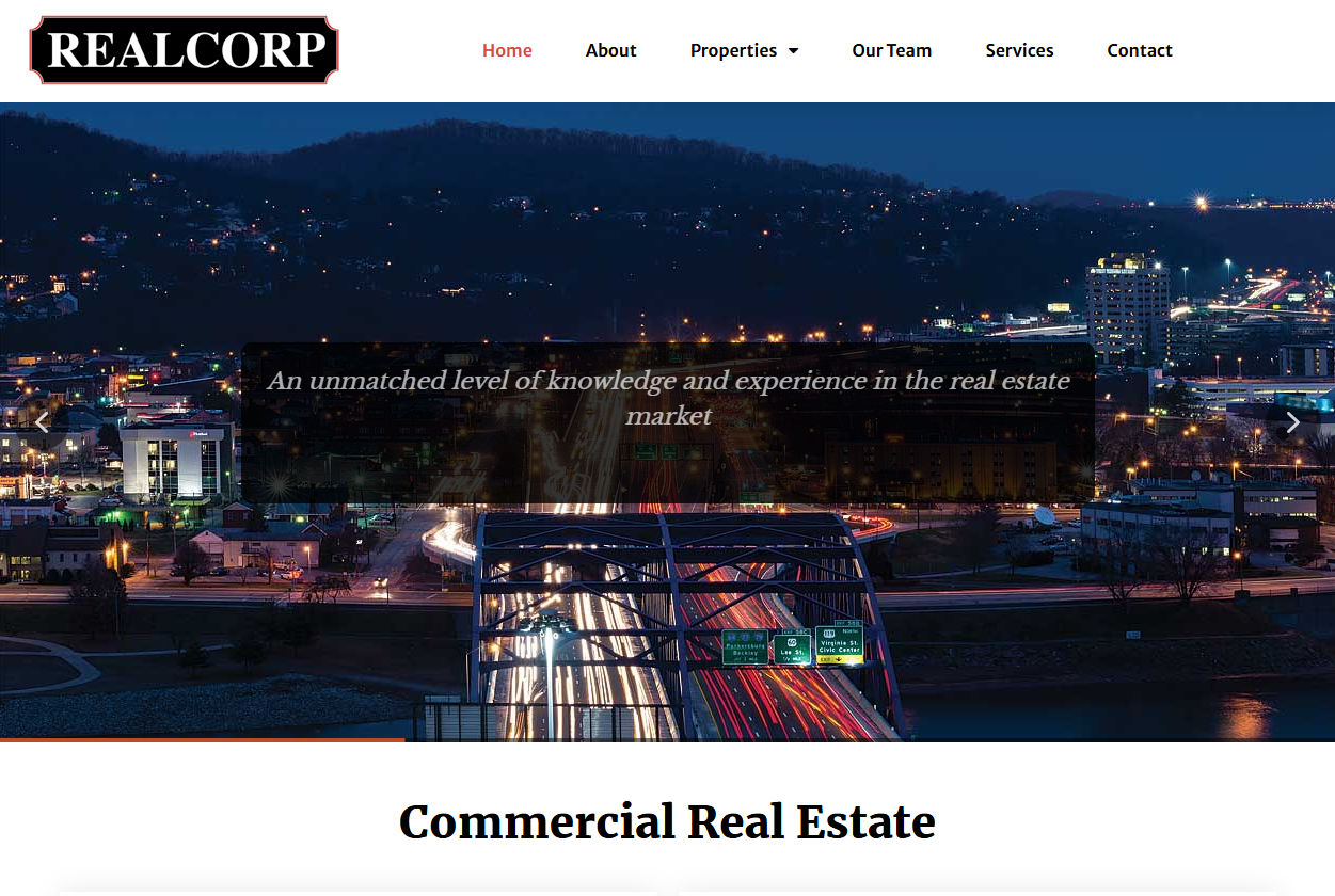 website design for commercial real estate